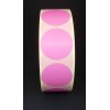 F3729 rol @ 2.000 etiketten permanent rond 35 roze blanco F3729 rol @ 2.000 etiketten permanent rond 35 roze blanco